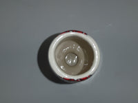 Red Ukrainian Pattern 6" Tall Ceramic Bud Vase