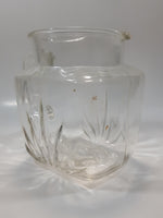 Vintage 1950s Federal Glass Star Base Pattern Water Pitcher Jug 5 1/2" Tall