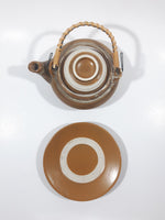 Vintage Japanese Clay Teapot And Saucer Set