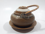 Vintage Japanese Clay Teapot And Saucer Set