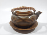 Vintage Japanese Clay Teapot And Saucer Set