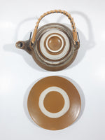 Vintage Japanese Clay Teapot And Saucer Set