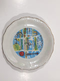 Vintage Washington State Landmarks Mount Rainier Porcelain Tea Cup and Saucer Plate