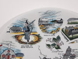 Vintage Alfred Meakin England Nova Scotia Landmarks 10" Diameter Souvenir Collector Plate