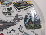 Vintage Alfred Meakin England Nova Scotia Landmarks 10" Diameter Souvenir Collector Plate