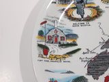 Vintage Alfred Meakin England Nova Scotia Landmarks 10" Diameter Souvenir Collector Plate
