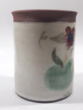 Fruit Grape Themed 5 1/2" Tall Stoneware Pottery Utensil Holder