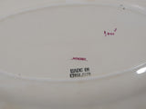Vintage LEDA Royal Stafford Shire Pottery A.J. Wilkinson Ltd Honeyglaze Oberon Footed Gravy Boat and Plate Made in England Both Numbered 1000