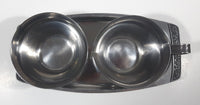 Vintage Japanese Cream and Sugar with Tray Stainless Steel Set
