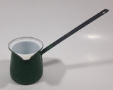 Vintage Small Green Enamel Butter Warmer