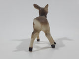 Vintage Baby Deer Fawn Miniature 2 1/8" Long Porcelain Figure