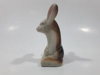 Vintage Baby Deer Fawn Miniature 3" Long Porcelain Figurine Made in Japan