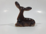 Vintage Baby Deer Fawn Miniature 3" Long Porcelain Figurine Made in Japan