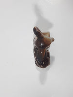 Vintage Baby Deer Fawn Miniature 3" Long Porcelain Figurine Made in Japan