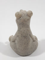 2000 Second Nature Design Quarry Critters Boo Sitting Bear 2 5/8" Tall Carved White Soapstone Figurine