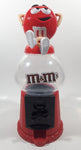 M&M's Red Character Lounging 11 1/2" Tall Plastic Gumball Machine Coin Bank