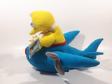 1990 Applause Jim Henson Sesame Street Big Bird in Blue Airplane 12" Stuffed Toy Hand Puppet Character with Tags