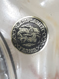 Vintage Lamplight Farms Amish Horse and Buggy Farm Scenes 14" Tall Clear Embossed Glass Oil Lamp
