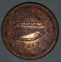 2007 Ireland Euro 5 Cent Coin