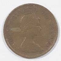 1983 Hong Kong 10 Ten Cents Metal Coin