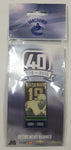 1970 - 2010 Vancouver Canucks 40th Anniversary Naslund 1996 - 2008 Retirement Banner Enamel Metal Lapel Pin New in Package