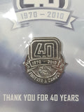 1970 - 2010 Vancouver Canucks 40th Anniversary Forever A Canuck Metal Lapel Pin New in Package