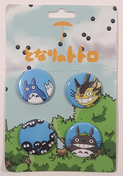 My Neighbor Totoro Round Button Pin 4-Pack