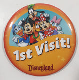 Disneyland Resort 1st Visit! 3" Round Button Pin