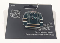 Maxwell House NHL Ice Hockey San Jose Sharks Jersey Shaped Pin New