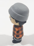 RTR-PW Ryan's World Ryan Grey Cap Orange and Black Checkered Jacket 2" Tall Toy Figure