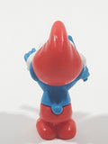 1996 Kinder Surprise Smurf Conductor 2" Tall Plastic Toy Figure