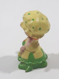 Vintage 1981 A.G.C. Kenner Strawberry Shortcake Apple Dumplin and Tea Time Turtle 1 3/4" Tall Toy Figure