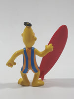 1980s Applause Muppets Sesame Street "Bert with a Surfboard" PVC Toy Figure