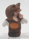 Nintendo Super Mario 3D Land Tanooki Mario Flying Raccoon Squirrel Suit Miniature 1 1/2" Tall Toy Figure