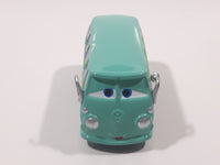 Disney Pixar Cars VW Bus Fillmore Volkswagen AG Groovy Love Flower Power Van Green Die Cast Toy Car Vehicle