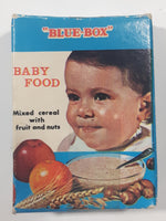 Vintage "Blue-Box" Baby Food Mixed Cereal With Fruit And Nuts Miniature Box Play Food Toy