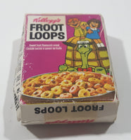 Vintage 1973 Kellogg's Froot Loops Sweet Fruit Flavoured Cereal "Pop Top" Turtle Miniature Box Play Food Toy