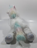 Anko White Unicorn 11" Long Stuffed Animal Toy Plush