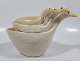 White Goose Shaped Melamine Measuring Cup Set of 4