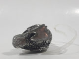 Silver Look Metal Owl Bird 2 1/2" Tall Hanging Ornament