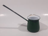 Vintage Small Green Enamel Butter Warmer