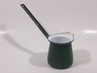 Vintage Small Green Enamel Butter Warmer