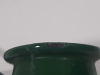 Vintage Small Green Enamel Butter Warmer