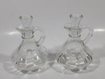 Oil and Vinegar Glass Cruet Bottle Set