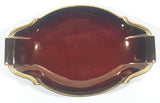 Antique CarltonWare Rouge Royale Dark Red Brown with Gold Trim 8 1/2" Long Serving Dish Made in England