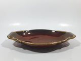 Antique CarltonWare Rouge Royale Dark Red Brown with Gold Trim 8 1/2" Long Serving Dish Made in England