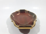 Antique CarltonWare Rouge Royale Dark Red Brown with Gold Trim 8 1/2" Long Serving Dish Made in England