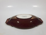 Antique CarltonWare Rouge Royale Dark Red Brown with Gold Trim 8 1/2" Long Serving Dish Made in England