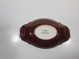 Antique CarltonWare Rouge Royale Dark Red Brown with Gold Trim 8 1/2" Long Serving Dish Made in England