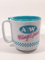 Whirley Industries A & W Special Blend 3 1/2" Tall Plastic Coffee Mug Cup with Lid